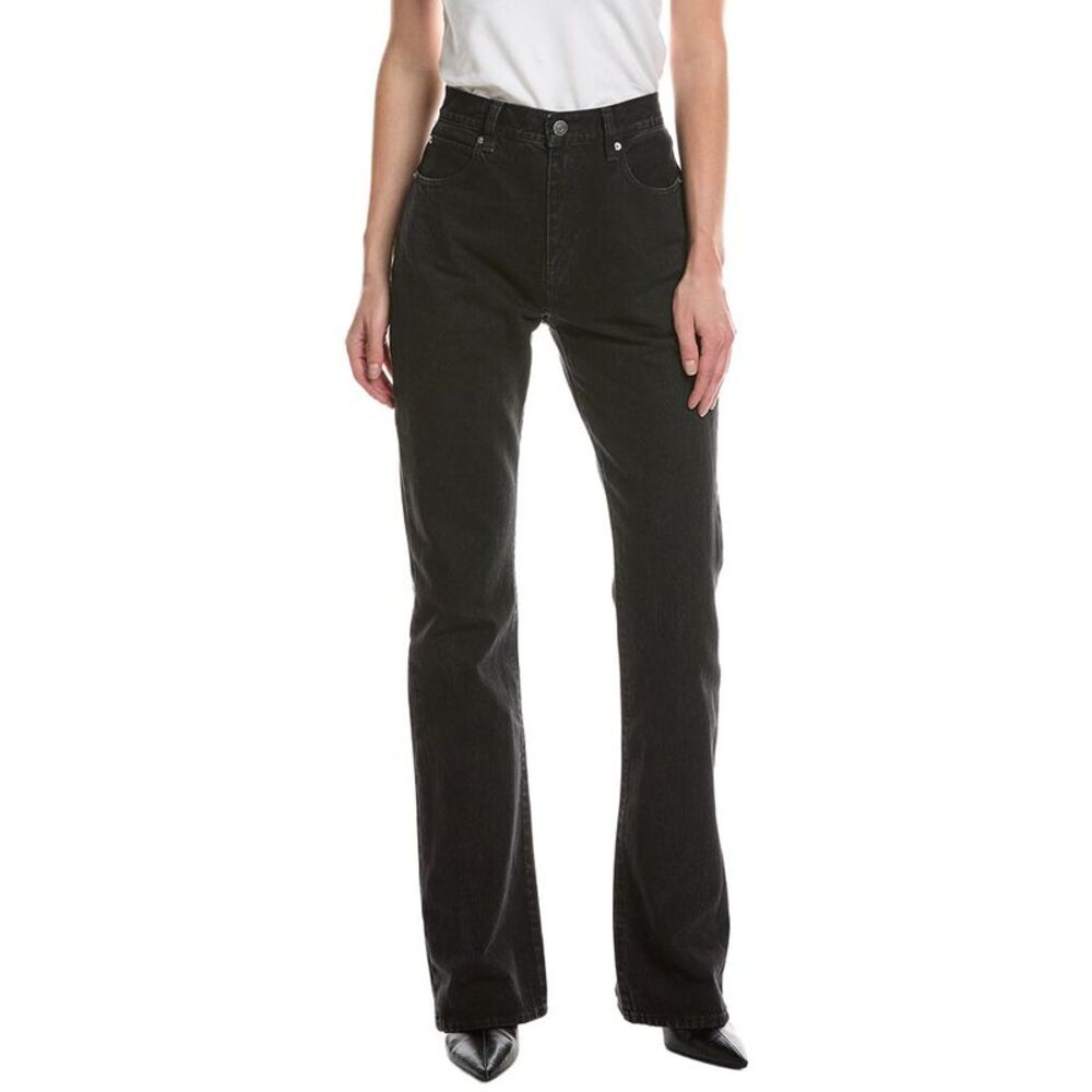 Frame Denim Womens Frame The Outlaw Astral Bootcut Jean, Black